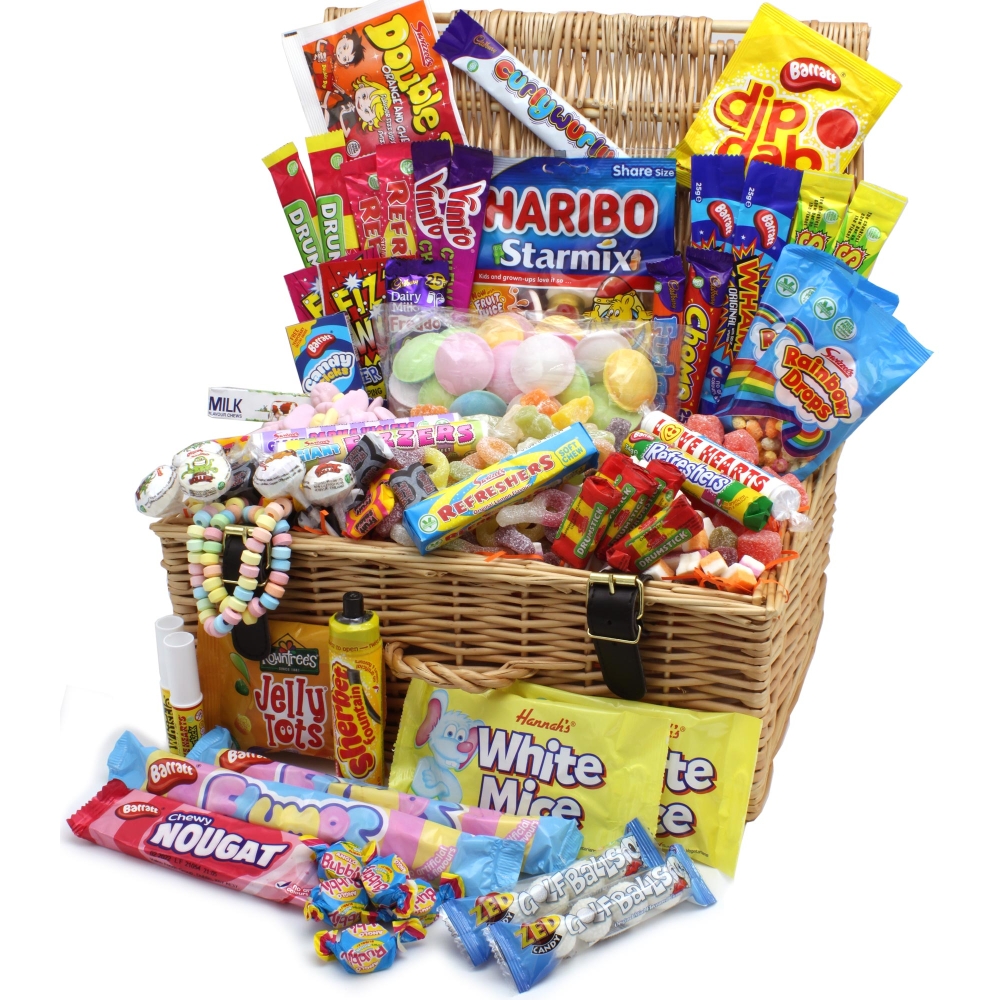 Mega Tuck Shop Sweet Hamper- Our best selling Retro sweet hamper ...