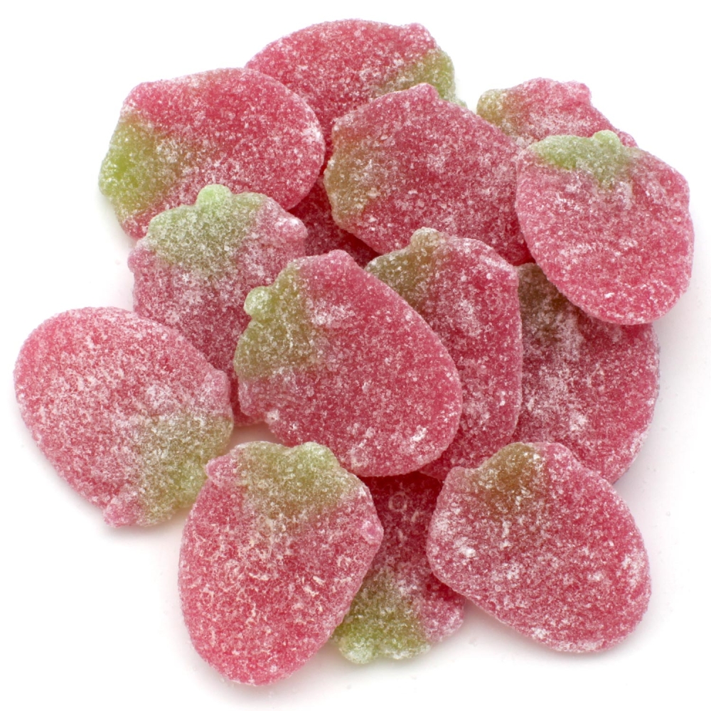 Giant Sugar Strawberries Kingsway Sweets From The Uk Retro Sweet Shop 0330