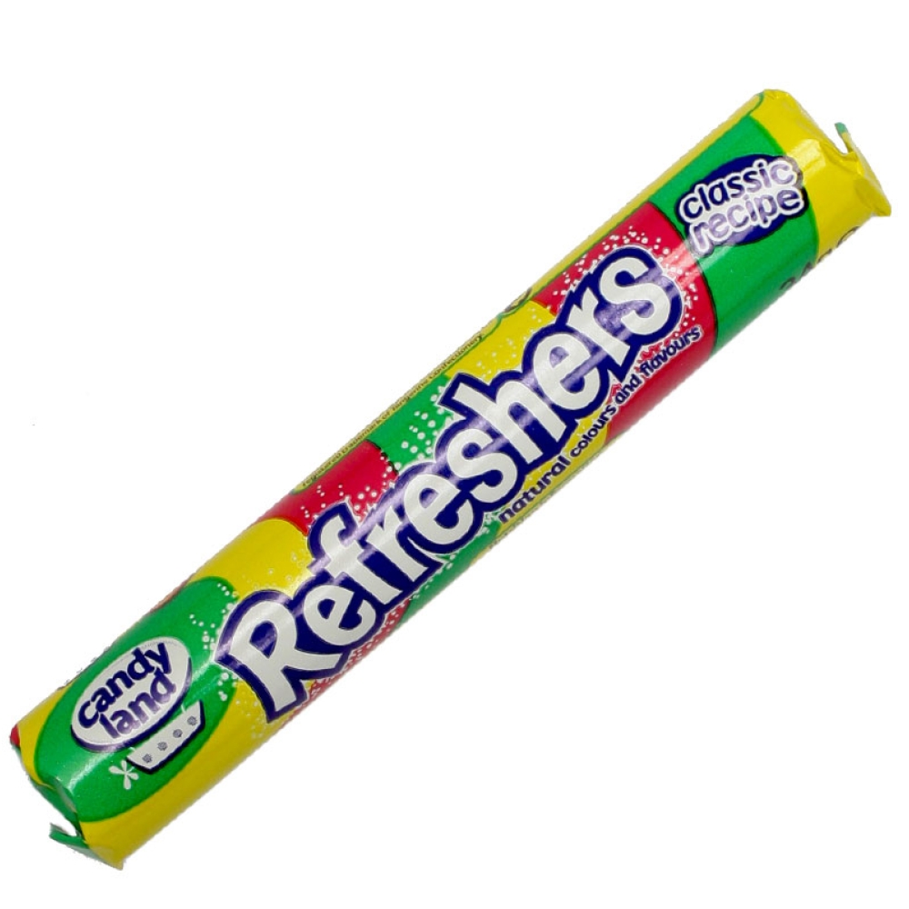 Refreshers - 3 Rolls- Barratt British Sweets From The UK Retro Sweet Shop